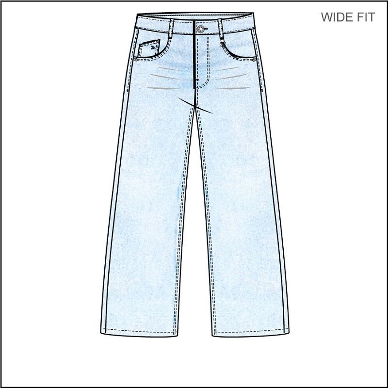 Retour Celeste Jeans Wide Leg Bleached Blue Denim