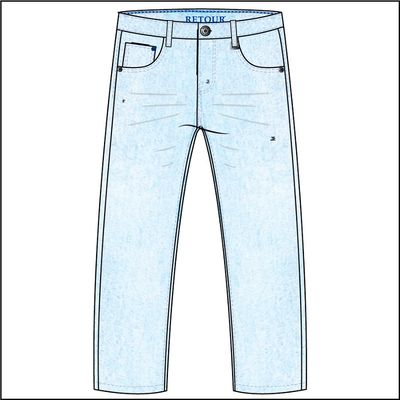 Retour Jeans Relaxed Bleached Blue Denim