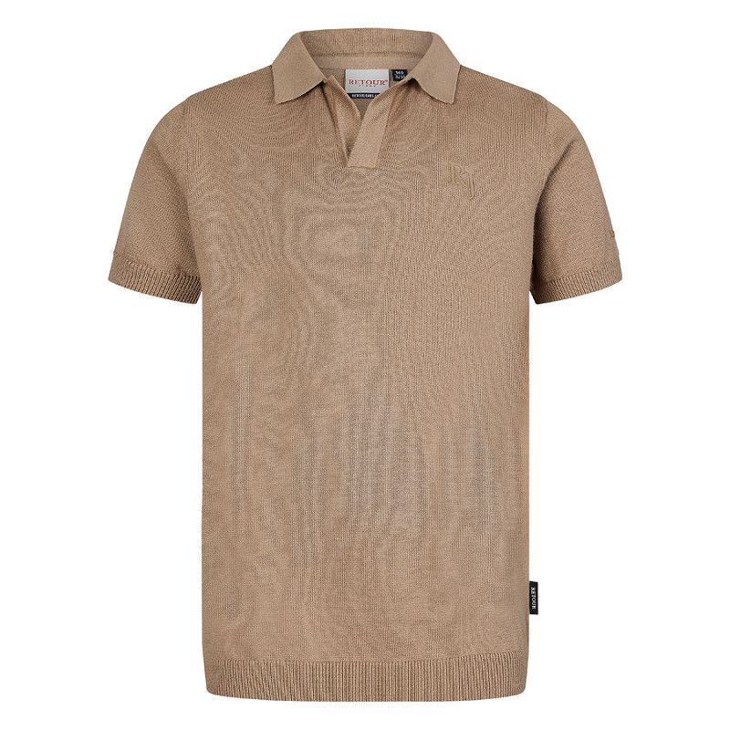 Retour Polo shirt Camel