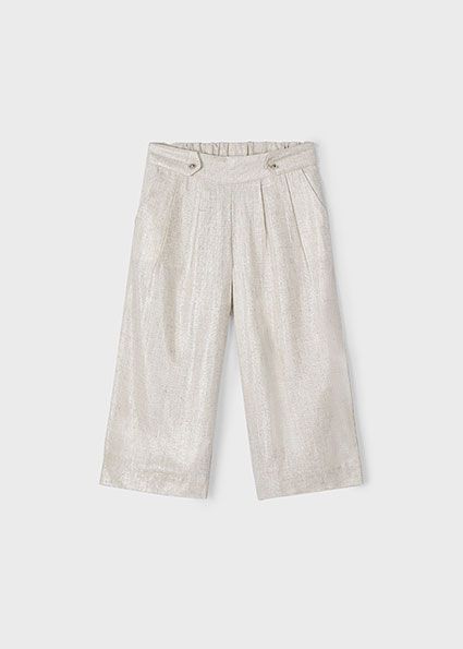 Mayoral losse broek linnen beige/gold