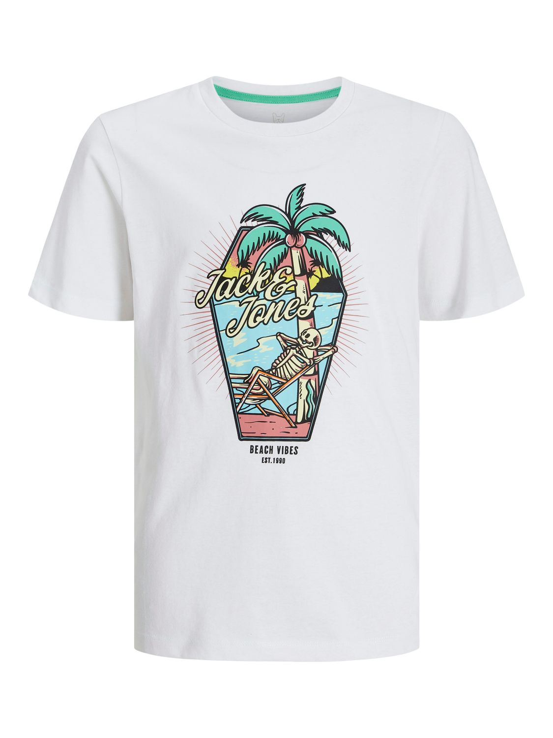 Jack&amp;Jones T shirt Skulls White