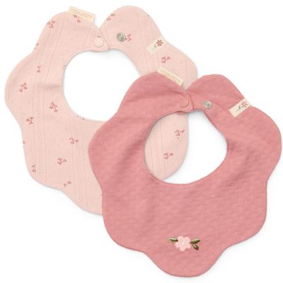 Little Dutch slabbetjes pinkblush/fairy flowers