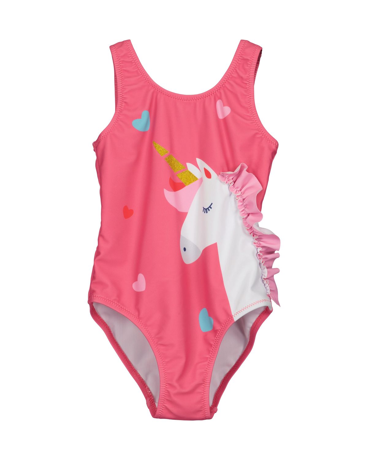 Blue Seven zwempak unicorn roze