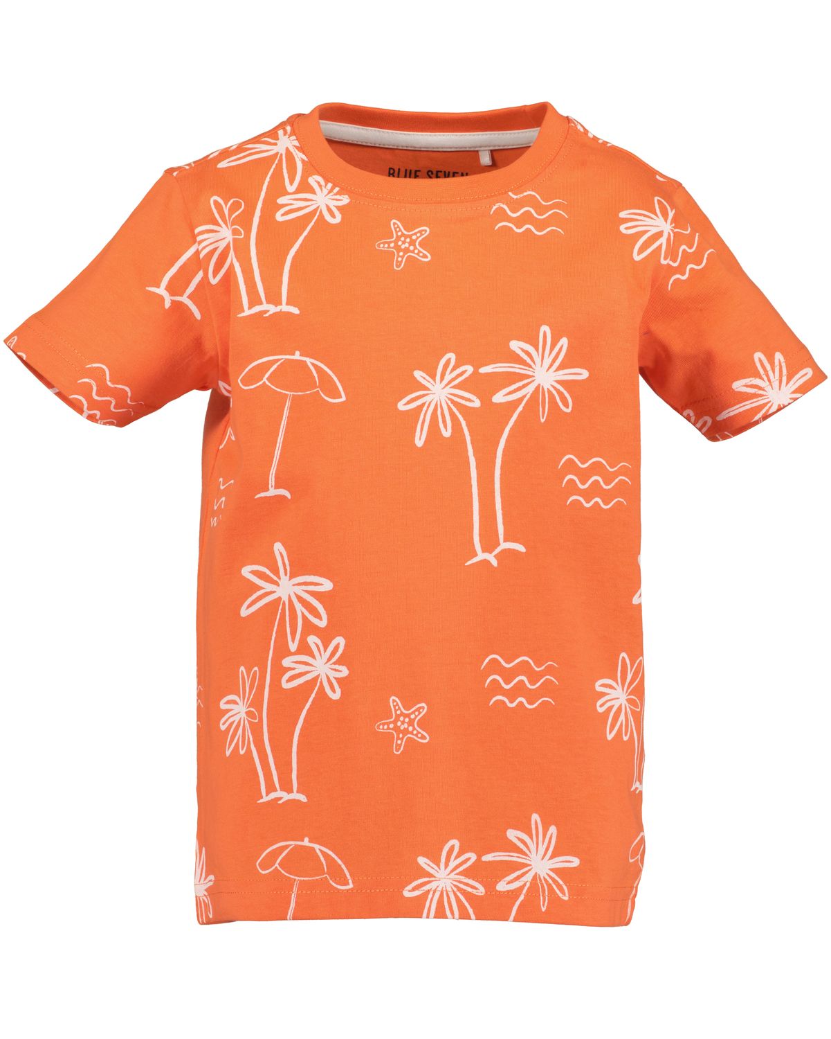 Blue Seven t-shirt beach koraal