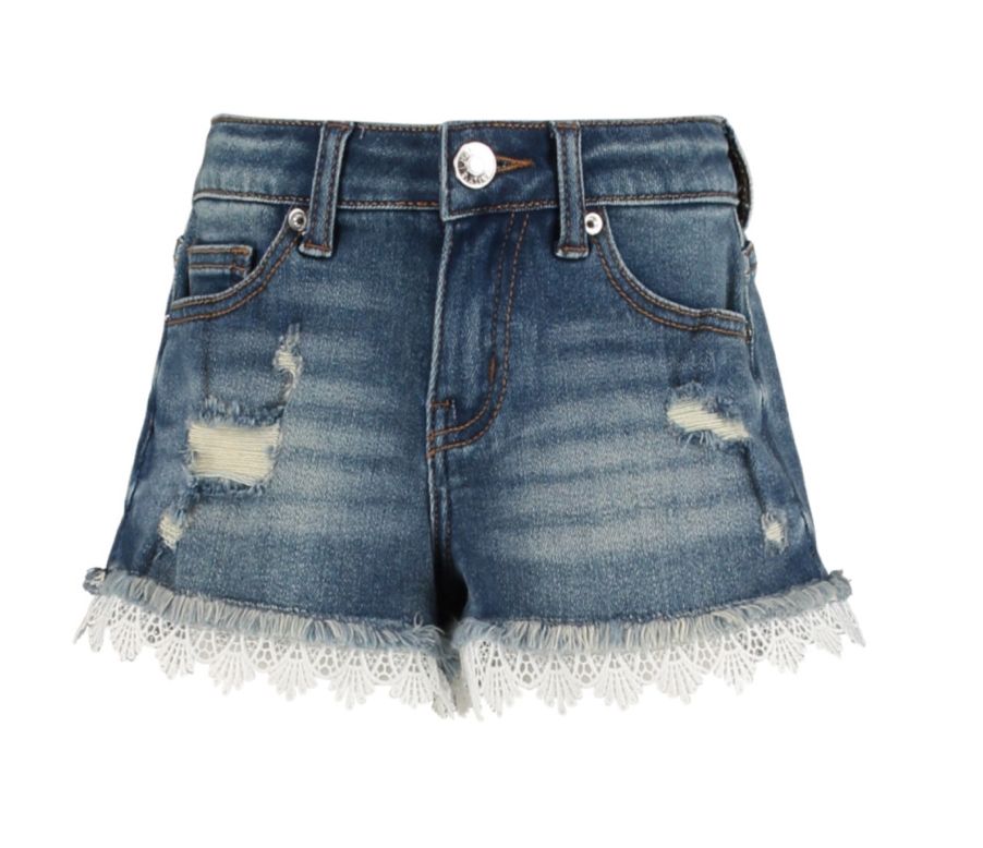 Hailys Jeans short met kant detail