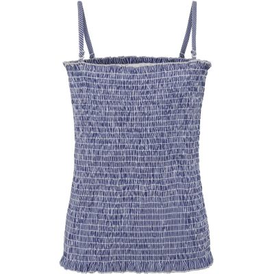 Grunt top blauw met afneembare bandjes