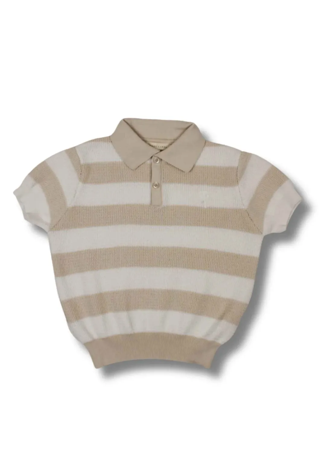 TwoYouLabel polo knit beige/wit