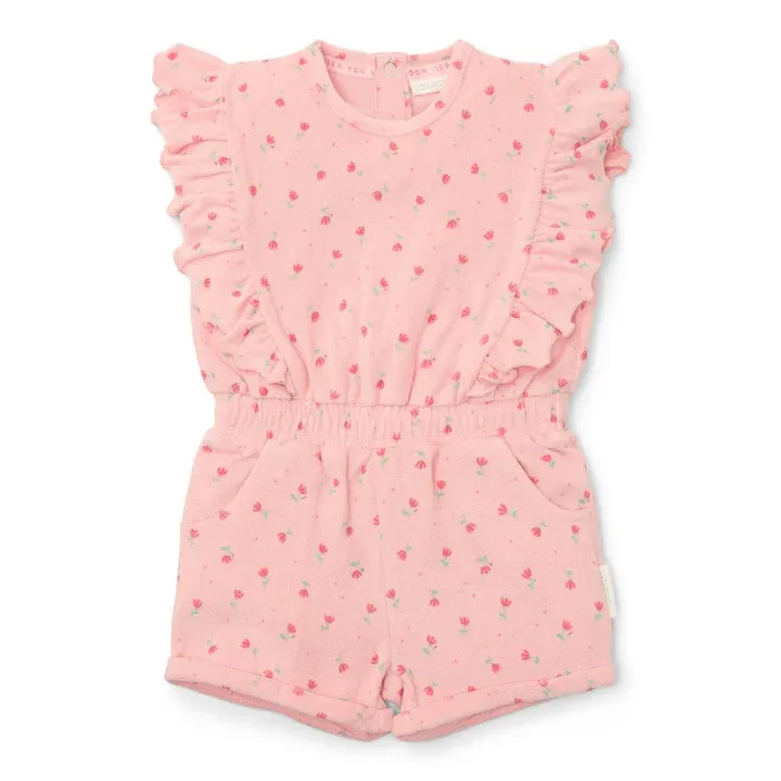 Little Dutch Playsuit flowers blush pink