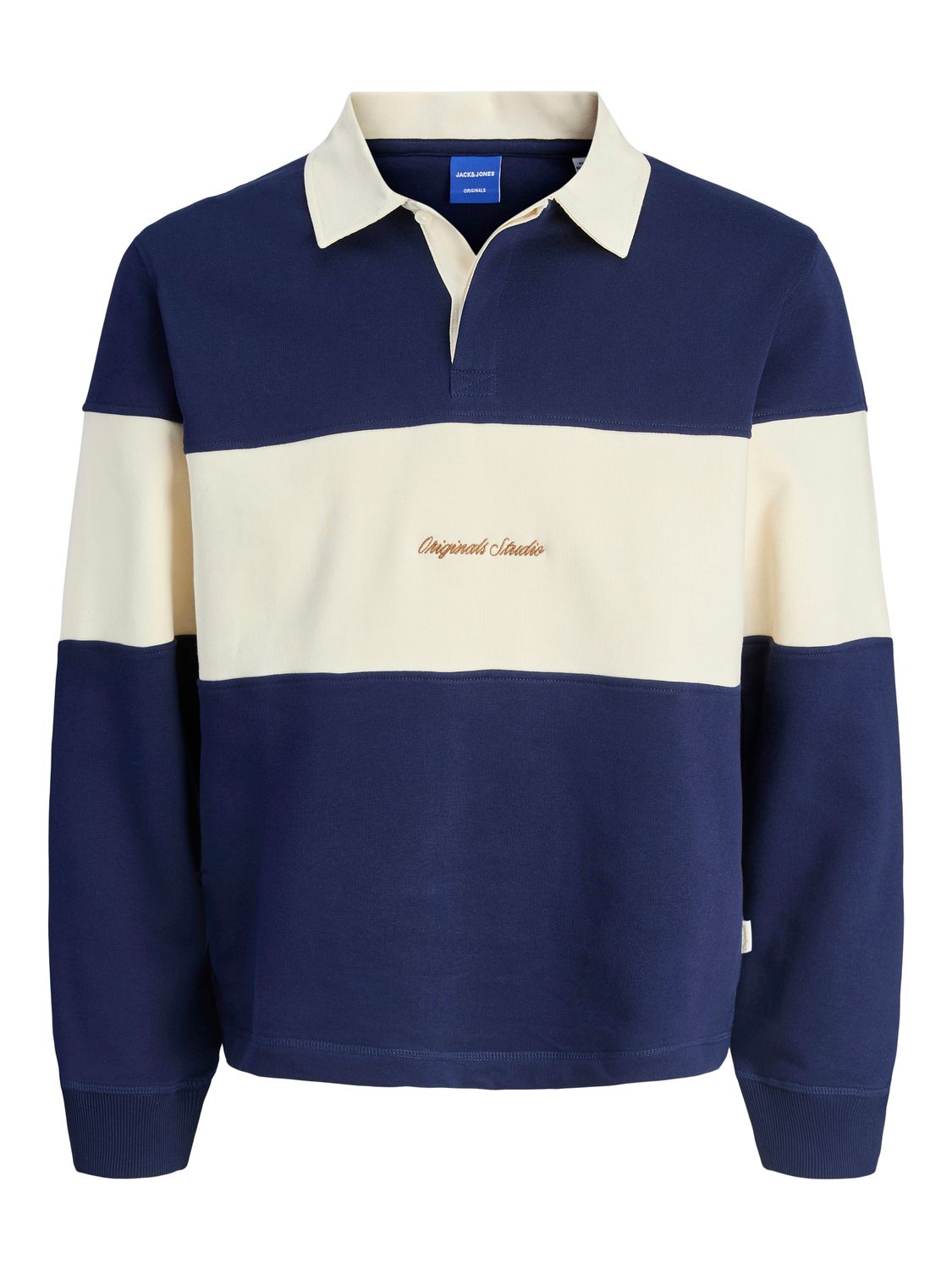 Jack&amp;Jones sweatpolo rebro blocking Ocean cavern