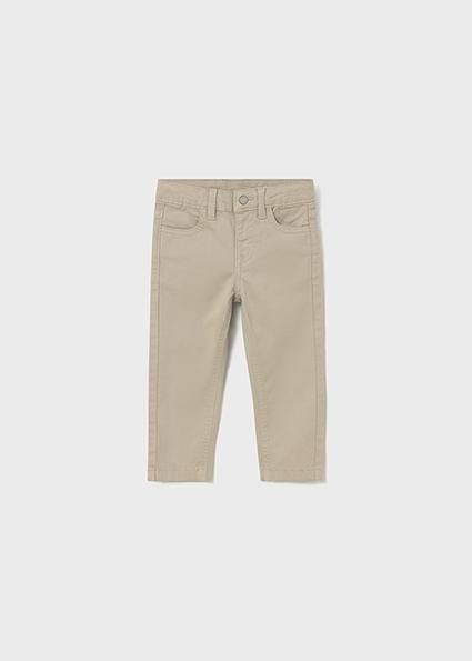 Mayoral 5 pocket slim fit basic pant beige