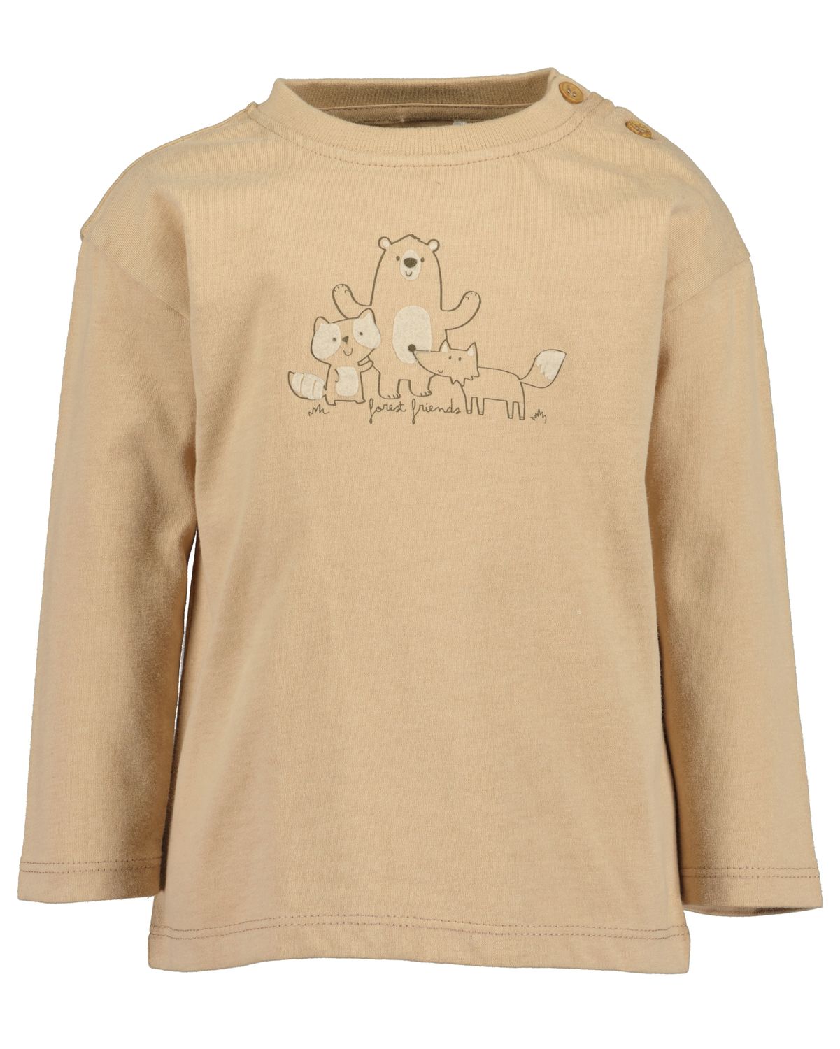 Blue Seven longsleeve beige Forest friends