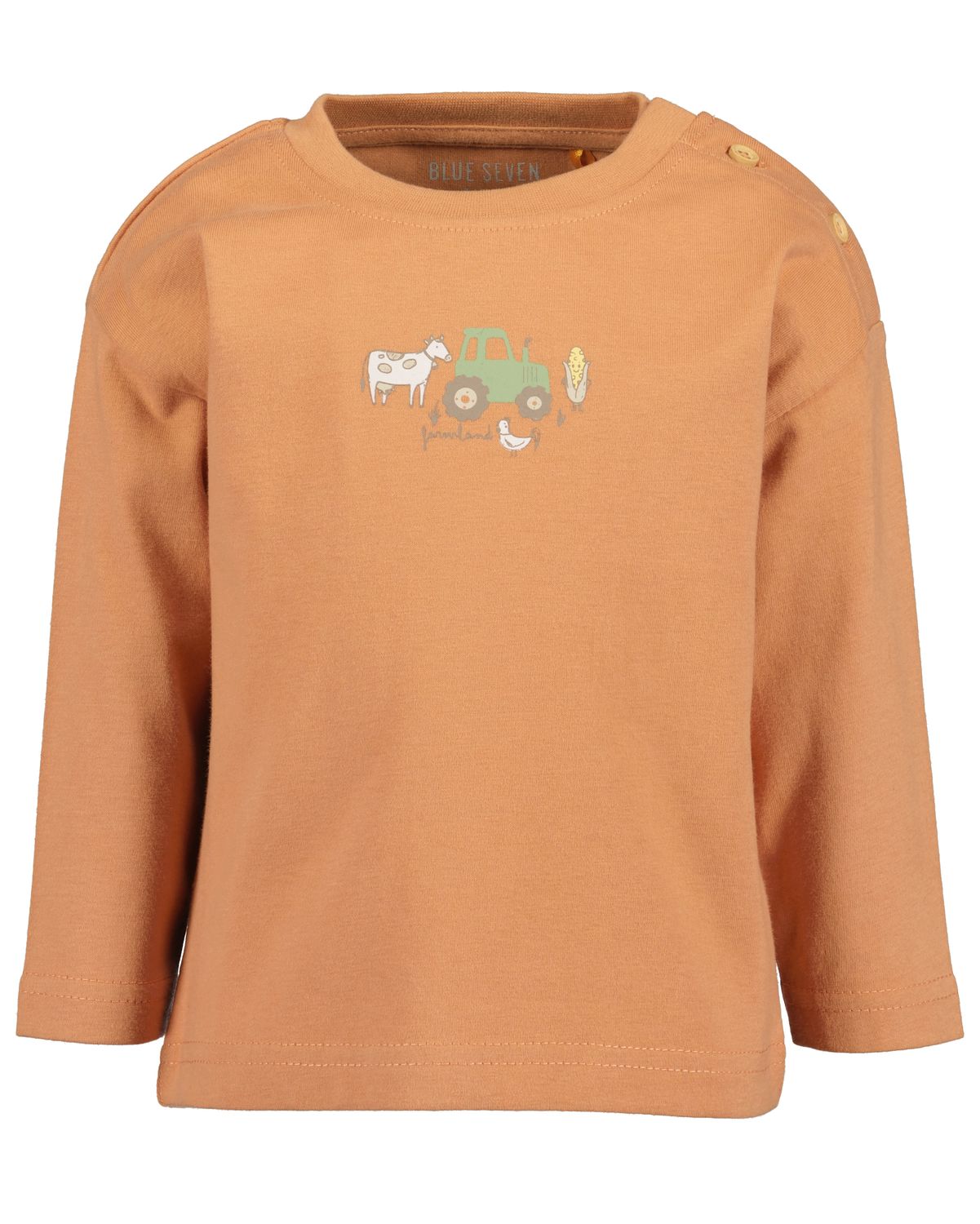 Blue Seven longsleeve farmland roestbruin