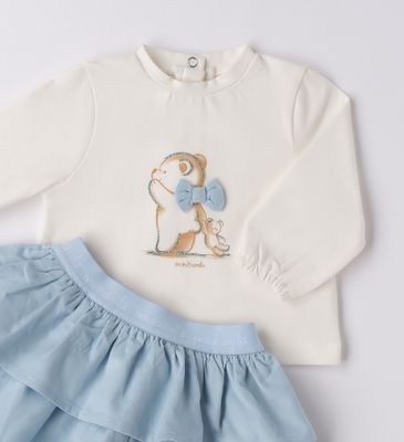 Minibanda set rokje longsleeve beertje