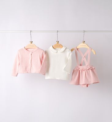 Minibanda driedelige set roze