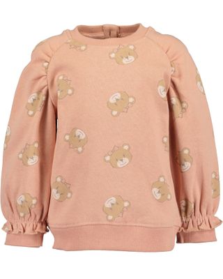 Blue Seven fleece sweater beertje roze