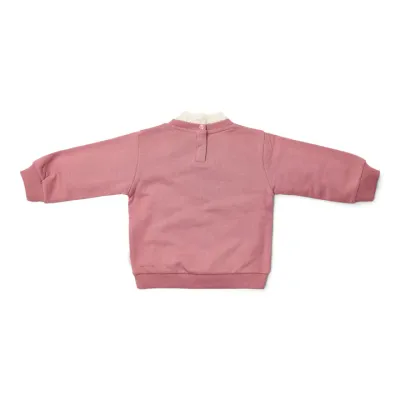 Little Dutch Sweater met kraag - Roze - Fairy Garden