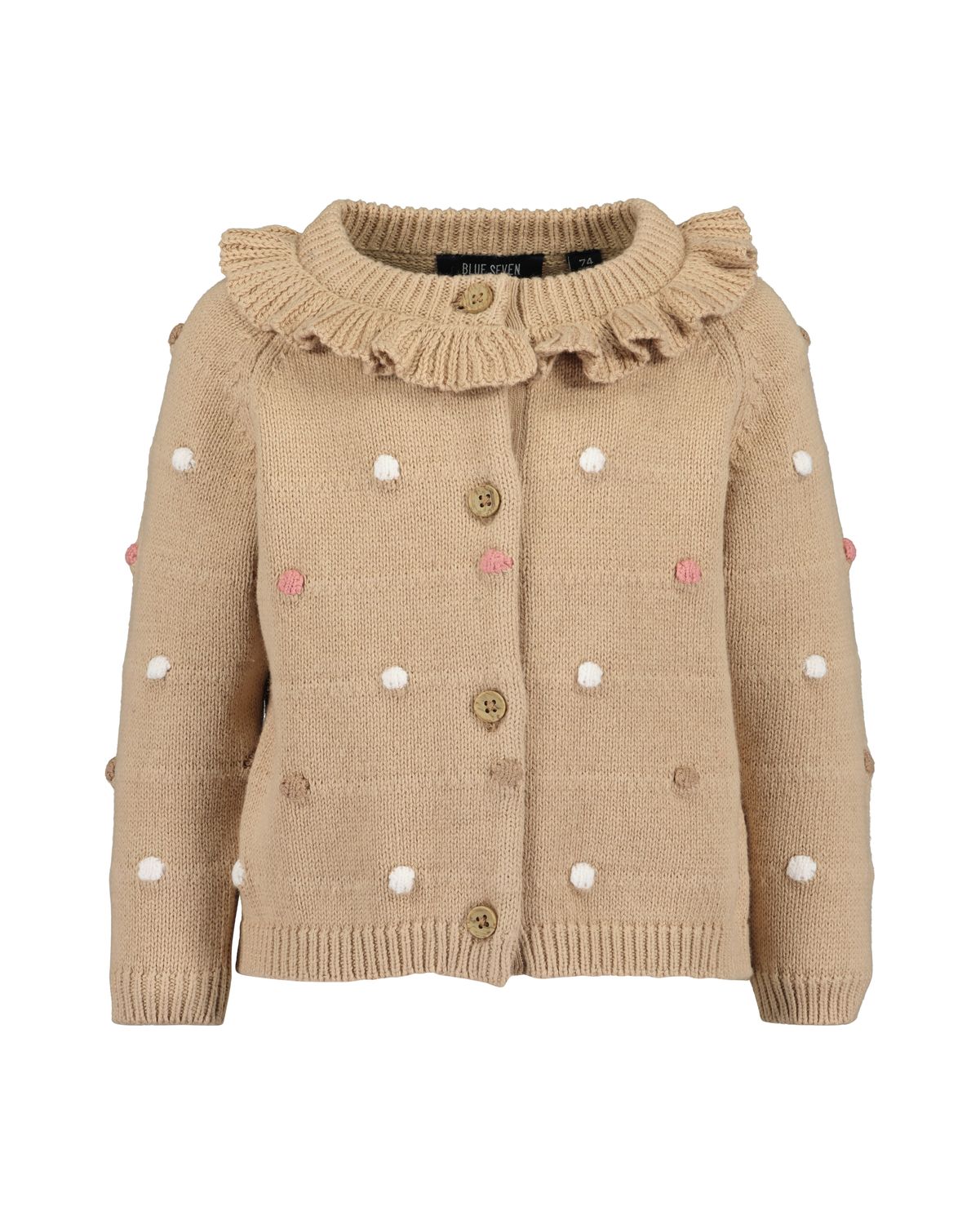 Blue Seven gebreid vestje beige