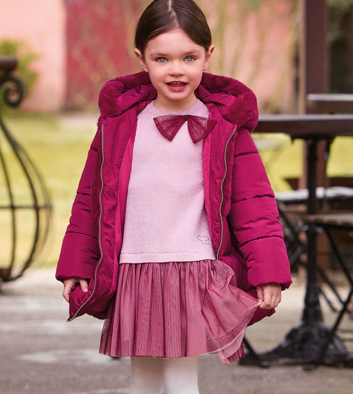 Sarabanda glitterkleedje met tulle roze