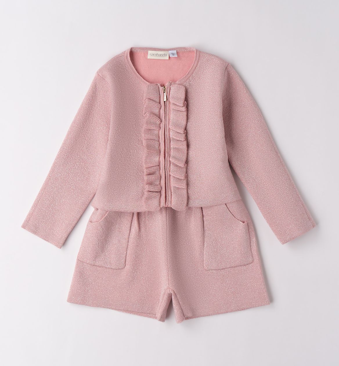 Sarabanda glitterset golfje met short