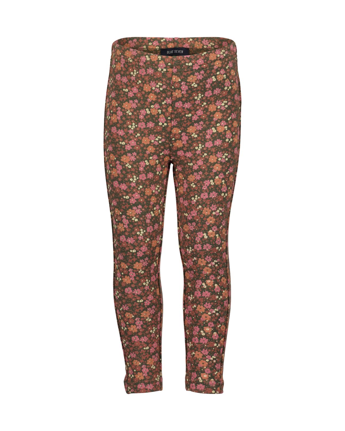 blue seven fleece legging gebloemd