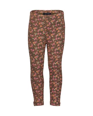 blue seven fleece legging gebloemd