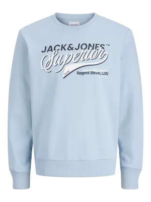 Jack&amp;Jones sweater logo celestial blue