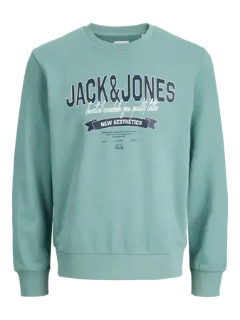 Jack&amp;Jones sweater logo Mineral Blue