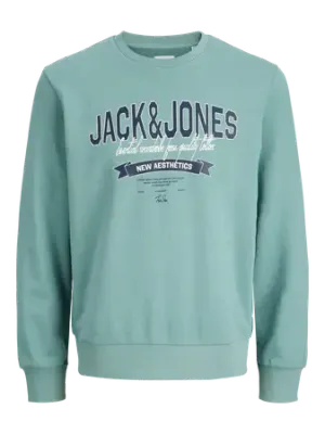 Jack&amp;Jones sweater logo Mineral Blue