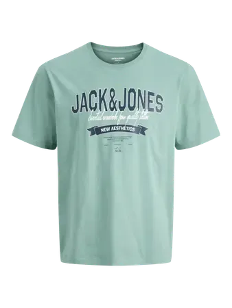 Jack&amp;Jones T-shirt logo Mineral Blue