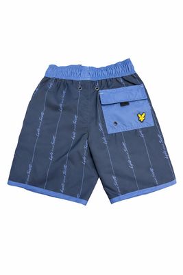 Lyle&amp;Scott zwemshort Dark Navy overprinted