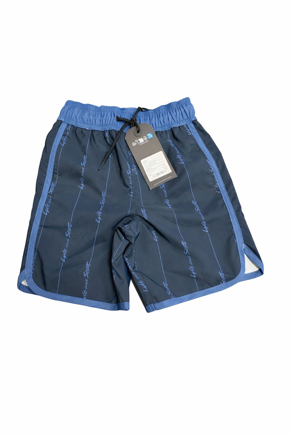 Lyle&amp;Scott zwemshort Dark Navy overprinted