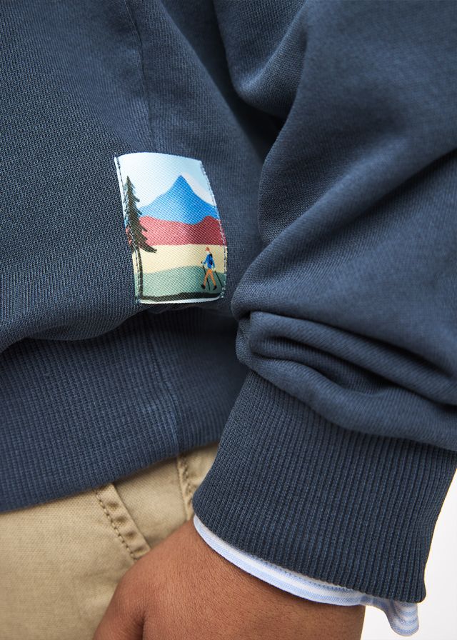 Boston funnel neck sweatshirt