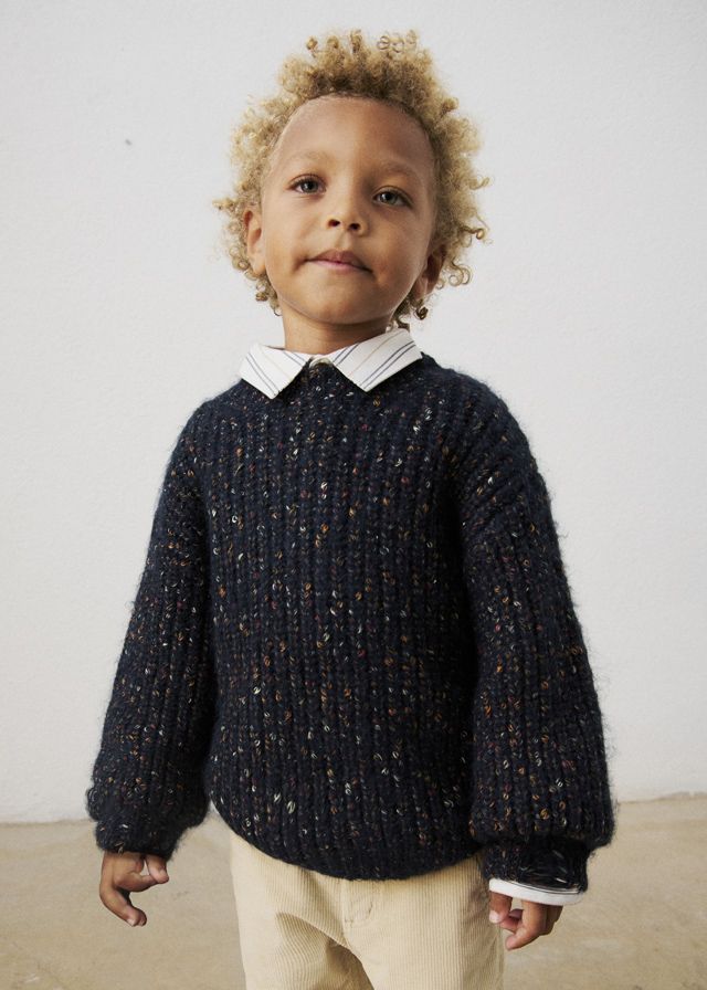 Mayoral tweed knit sweater