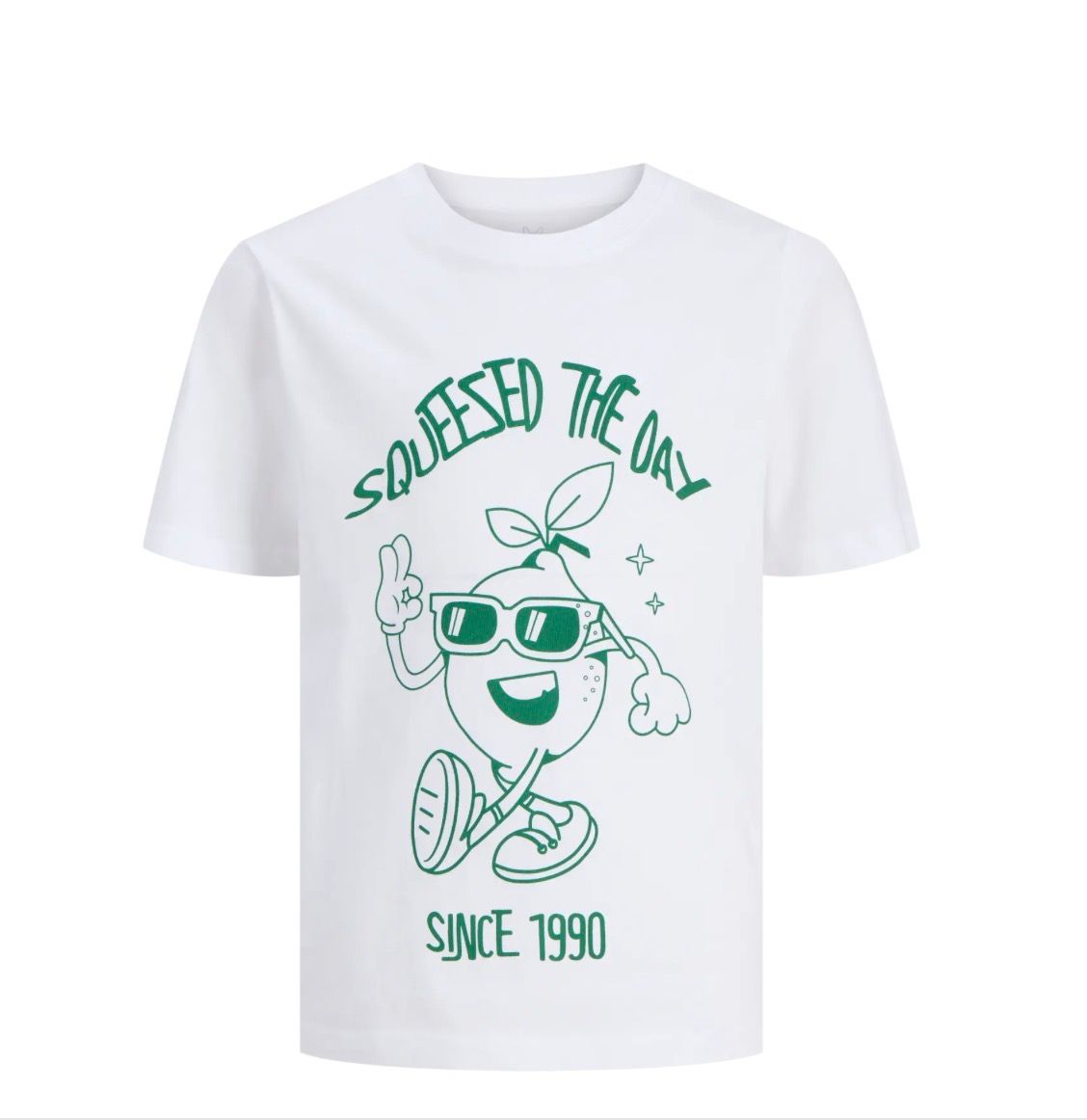Jack&amp;Jones t-shirt squeesed the day white