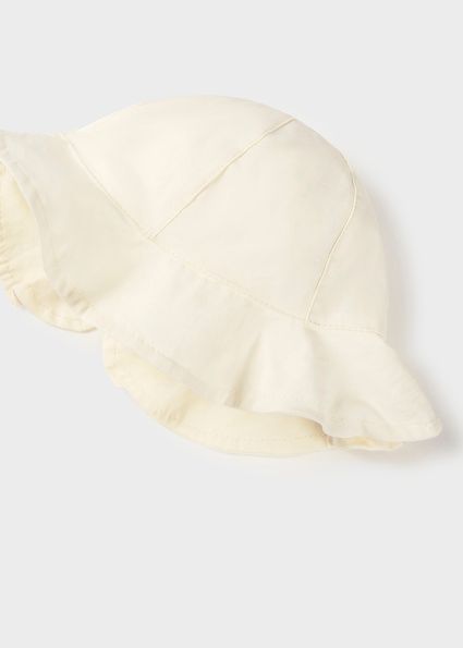 Mayoral zonnehoedje met strik wit