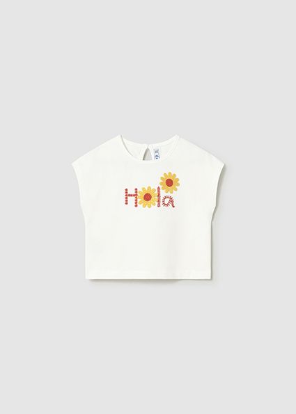Mayoral top Hola offwhite