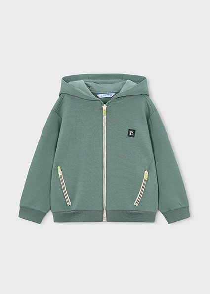 Mayoral Sweatshirt with zippy green