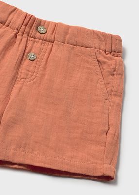 Mayoral wide leg shorts clay