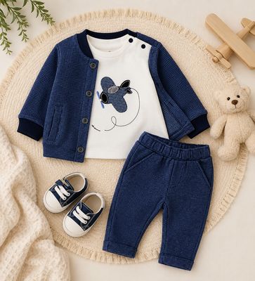 Ido mini vestje blauw geruit