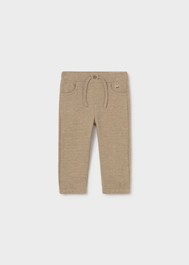 Mayoral knit pants light beige