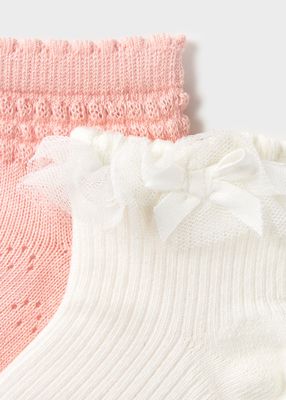 Mayoral 2-pack kousjes laag lichtroze