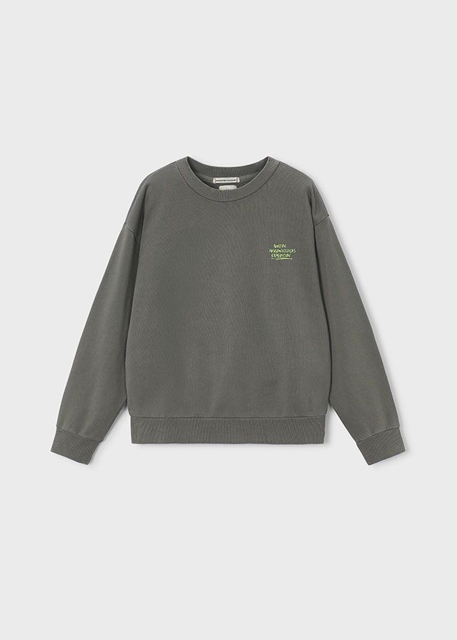 Boston fluoscent print sweatshirt