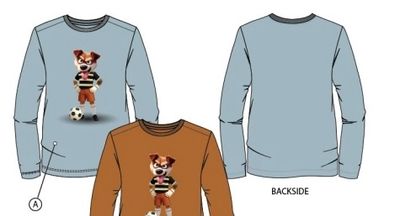 Someone long sleeve Bram light old blue
