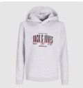 Jack&amp;Jones sweat hood white melange