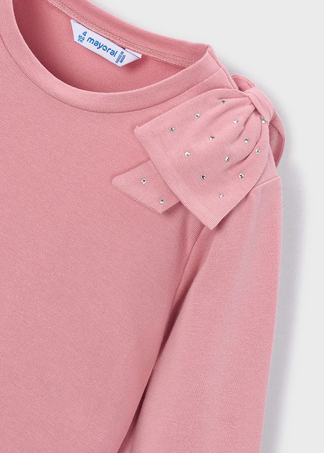 Mayoral T shirt strass bow