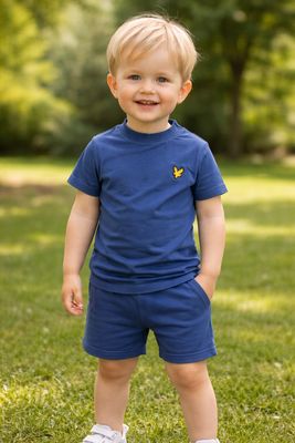 Lyle&amp;Scott set dark cornflower short t-shirt