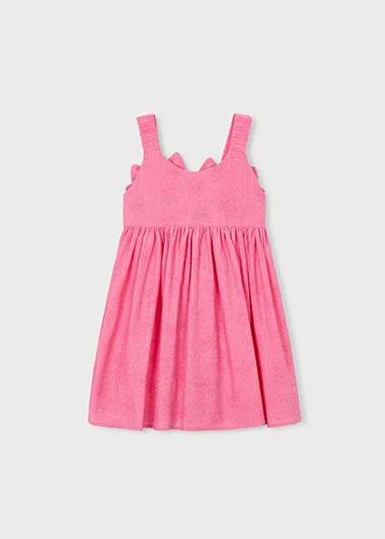 Mayoral flowers jacquard dress geranium