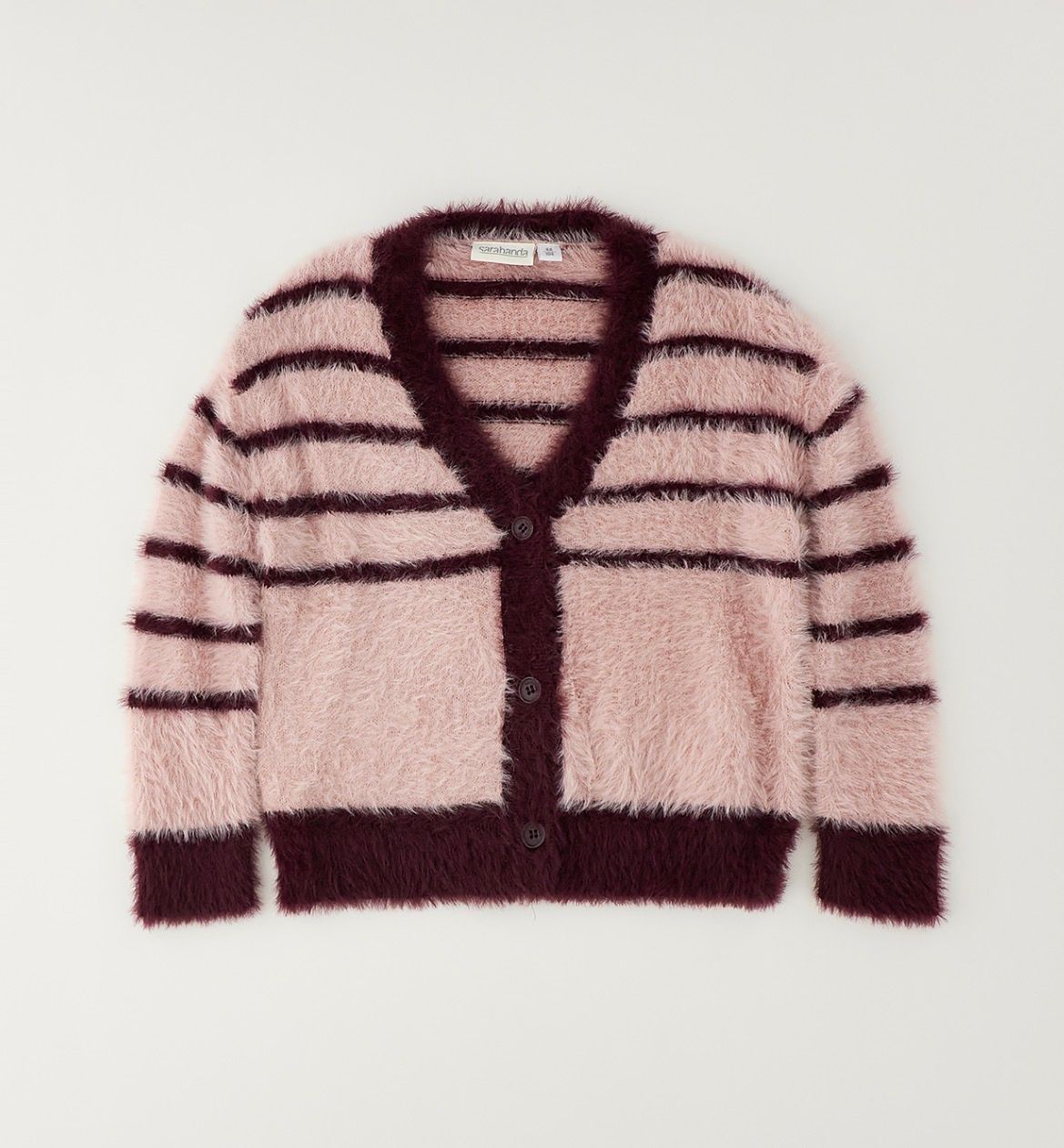 Sarabanda zacht golfje Bordeaux roze