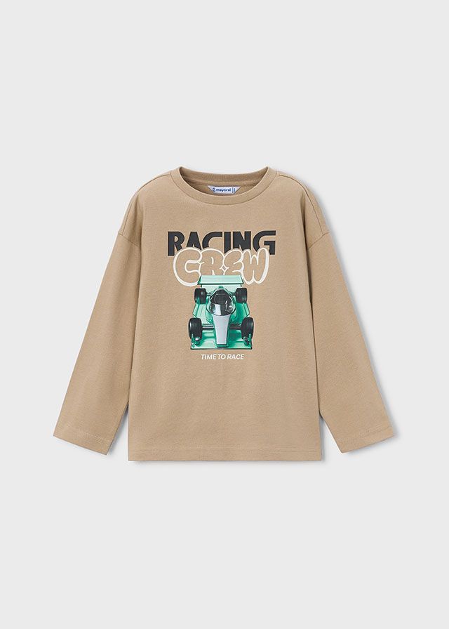 Mayoral T-shirt racing beige