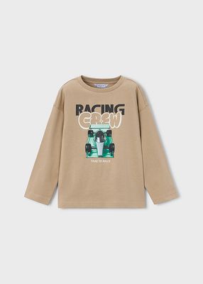 Mayoral T-shirt racing beige